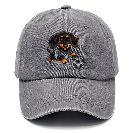 Dachshund Kicking Soccer Ball Classic Cap – Urban Haze