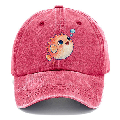 Pufferfish Bubble Bounce Sea Sprite Classic Cap – Pomegranate Blush
