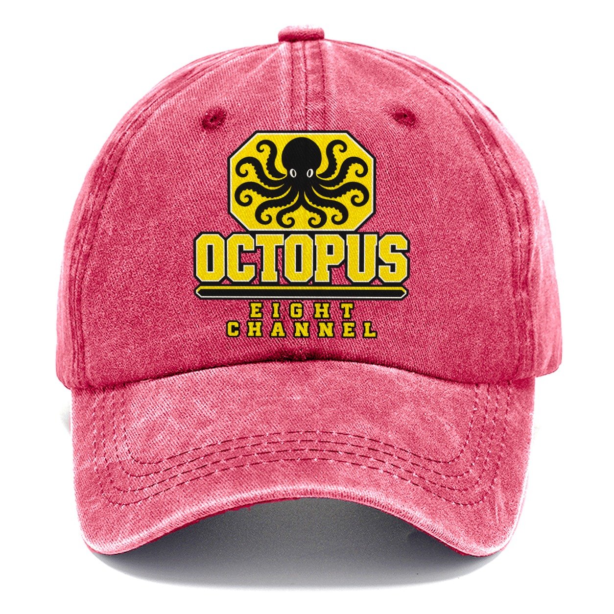 Octopus Eight Channel Heavy Duty Classic Cap – Pomegranate Blush