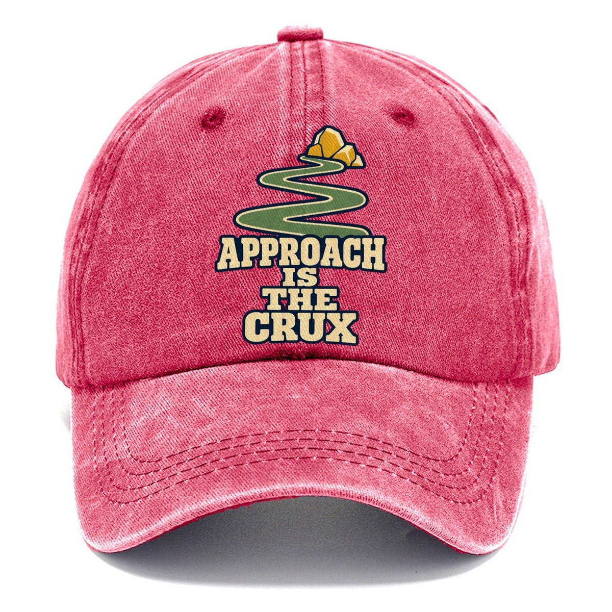 Approach Is The Crux Rock Climbing Classic Cap – Pomegranate Blush