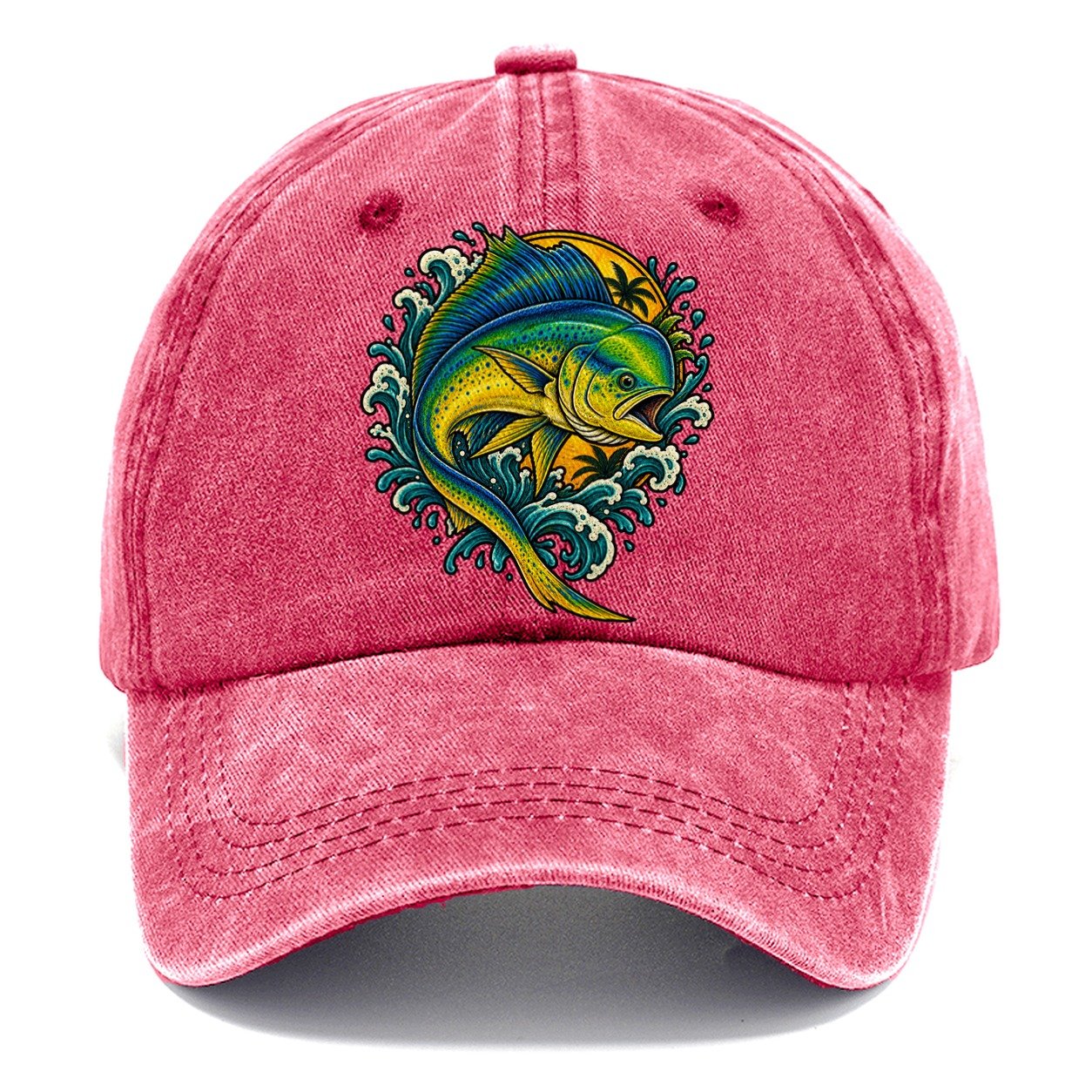 Mahi Mahi Blaze Fishing Club Classic Cap – Pomegranate Blush