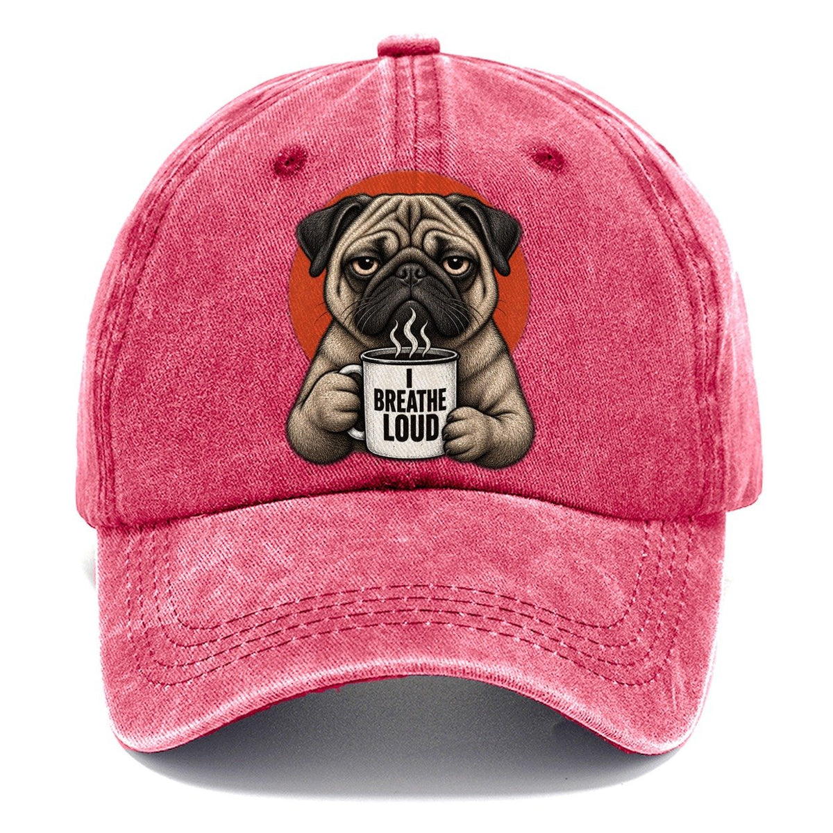Pug Mug Truths Classic Cap – Pomegranate Blush
