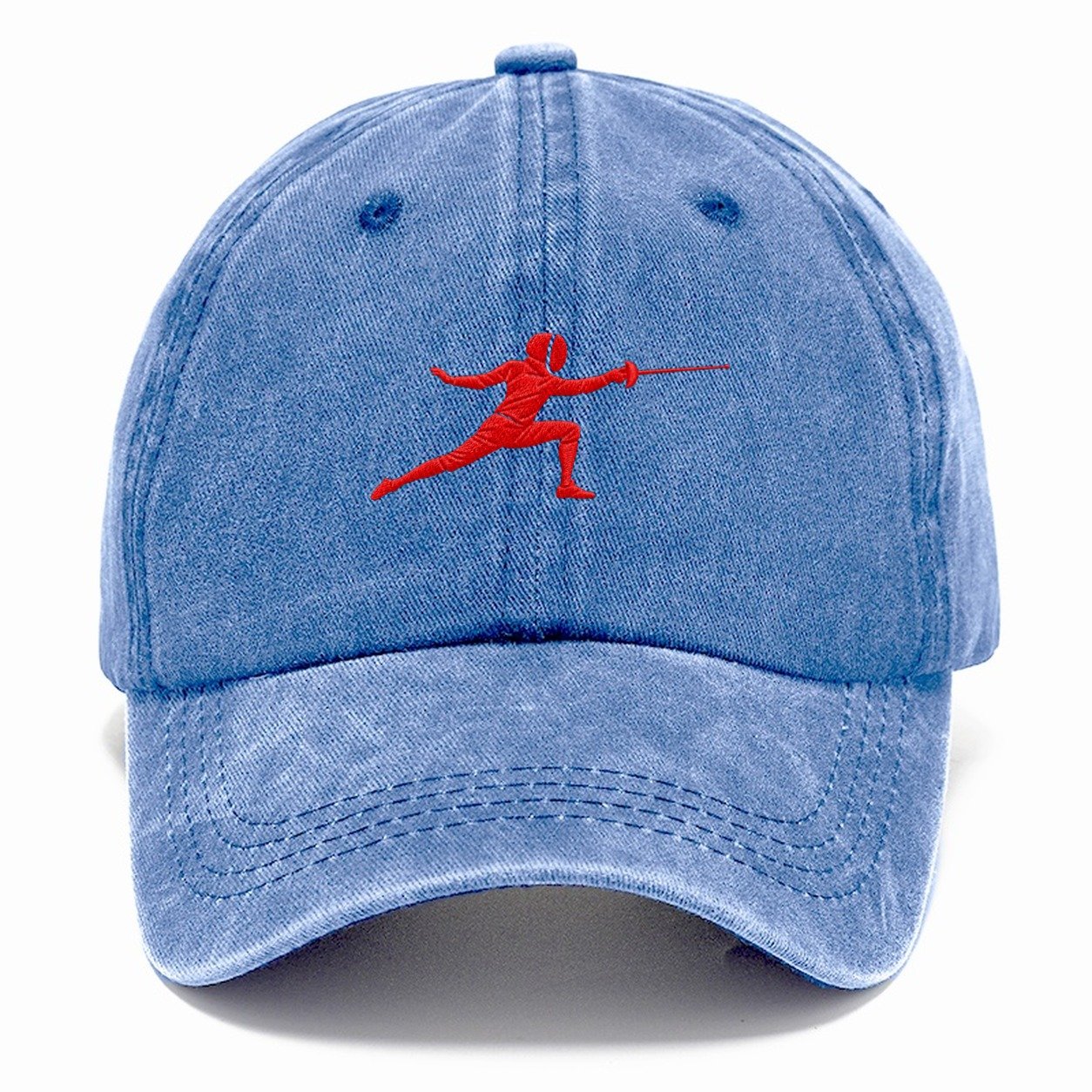 Fencer Forward Lunge Micro Motion Mark Classic Cap – Summer Sky