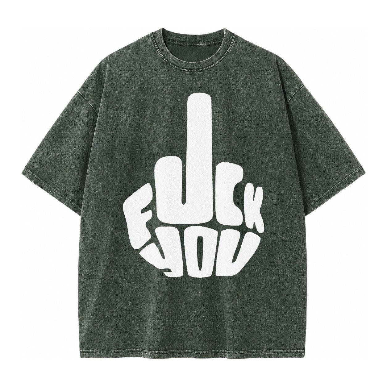 Fuck You Vintage T-shirt – Forest Mist