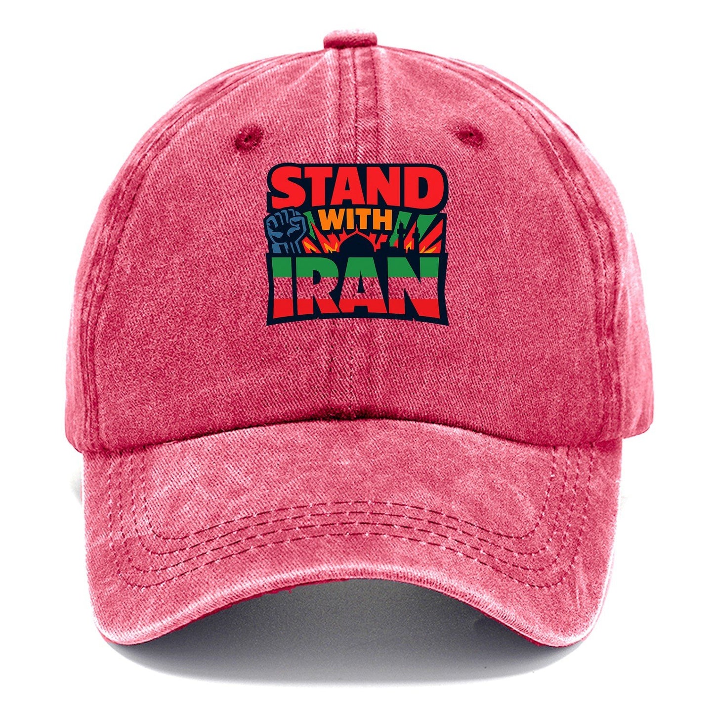 Stand With Iran Classic Cap – Pomegranate Blush