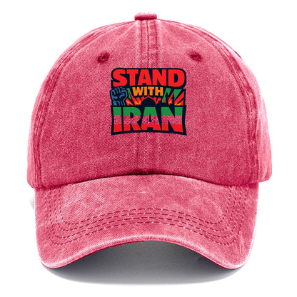 Stand With Iran Classic Cap – Pomegranate Blush