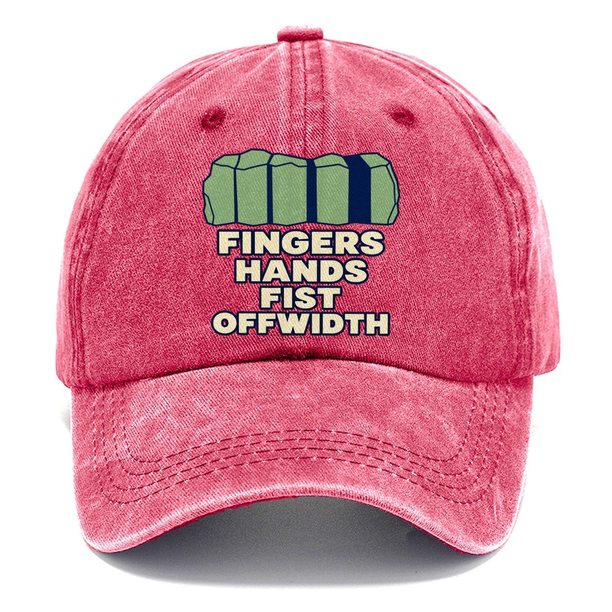 Crack Size Taxonomy Rock Climbing Classic Cap – Pomegranate Blush