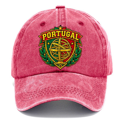 Portugal Retro Badge Country Logos Classic Cap – Pomegranate Blush