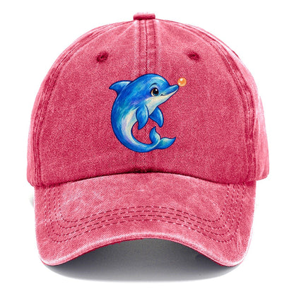 Dolphin Nose Boop Sea Sprite Classic Cap – Pomegranate Blush