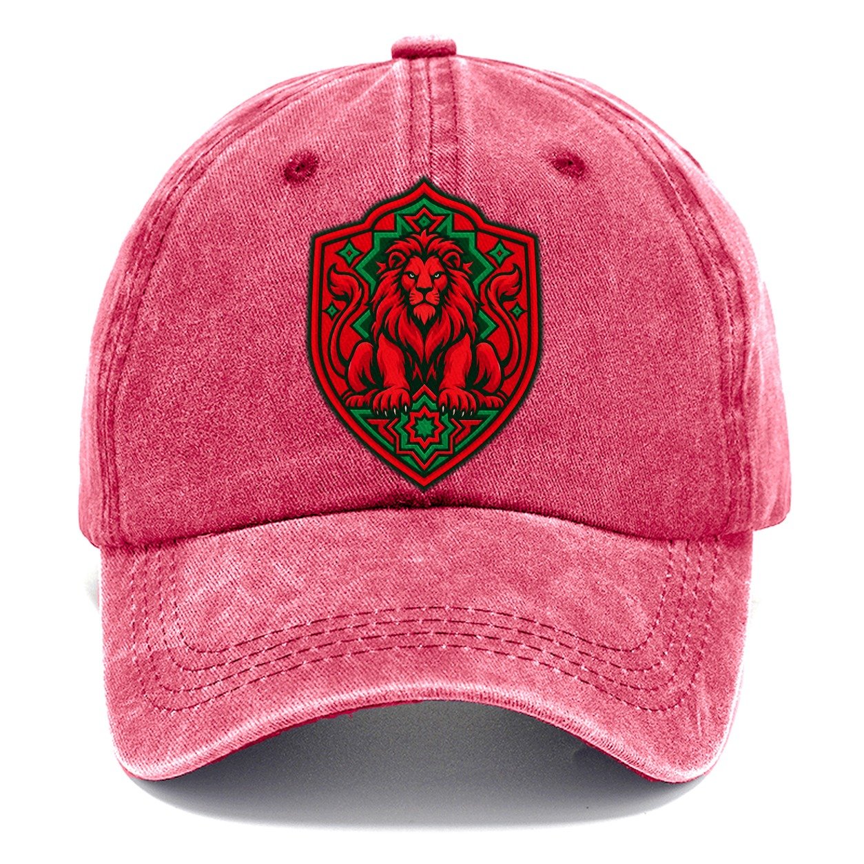 Morocco Minimal Emblem Country Logos Classic Cap – Pomegranate Blush