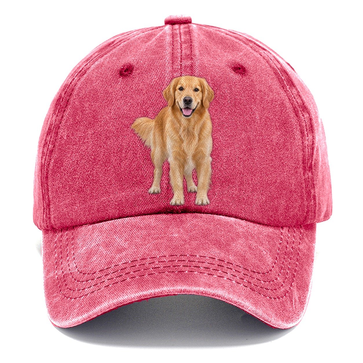 Golden Retriever Standing Top Breeds Classic Cap – Pomegranate Blush