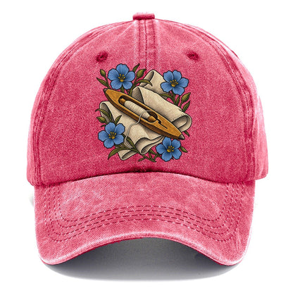 Ulster Linen Shuttle And Flax Uk Culture Heritage Classic Cap – Pomegranate Blush