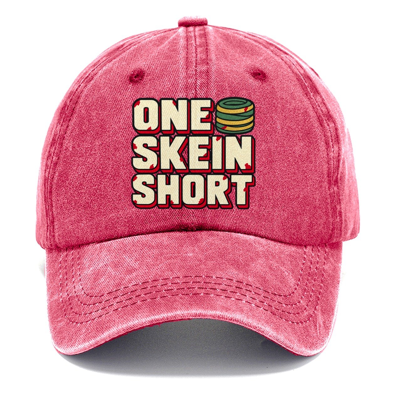 One Skein Short Yarn Crafts Classic Cap – Pomegranate Blush