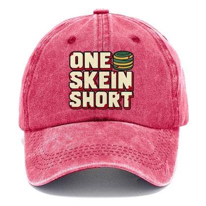 One Skein Short Yarn Crafts Classic Cap – Pomegranate Blush