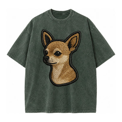 Chihuahua Logo Vintage T-shirt – Forest Mist