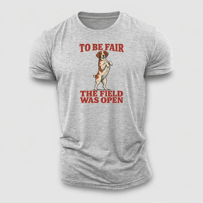 Brittany Dog Declarations Cotton T-Shirt – Sport Grey