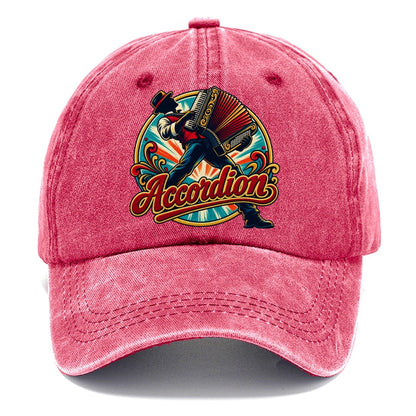 Accordion Crest Music Instruments Classic Cap – Pomegranate Blush