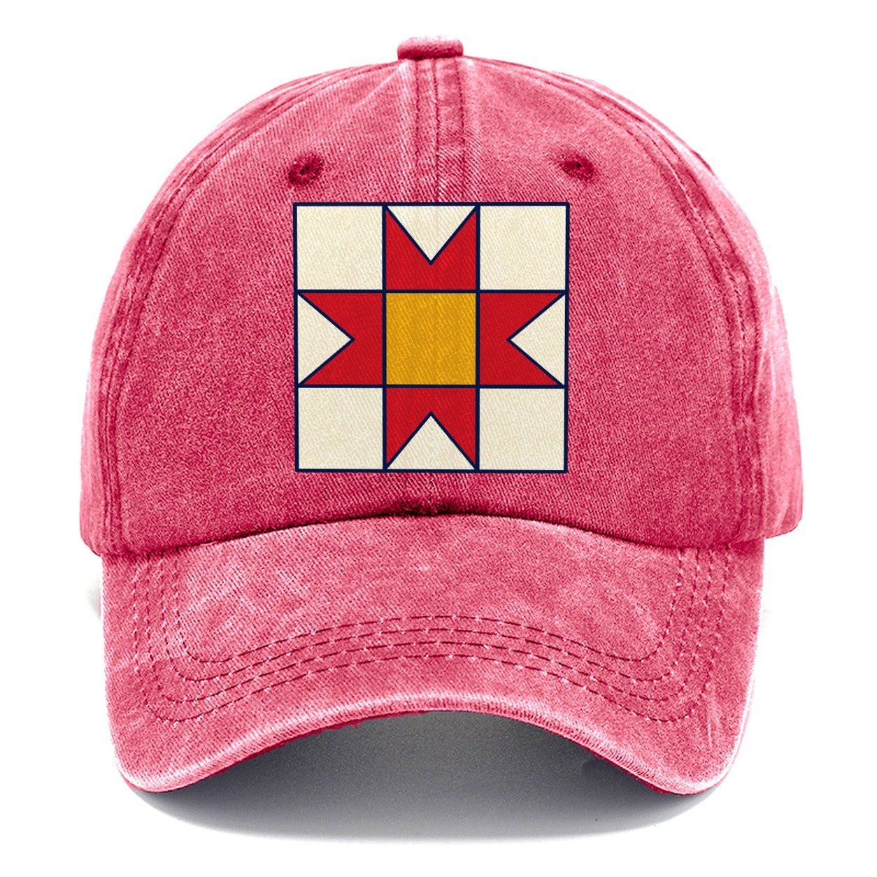 Star Block Study Sewing And Quilting Classic Cap – Pomegranate Blush