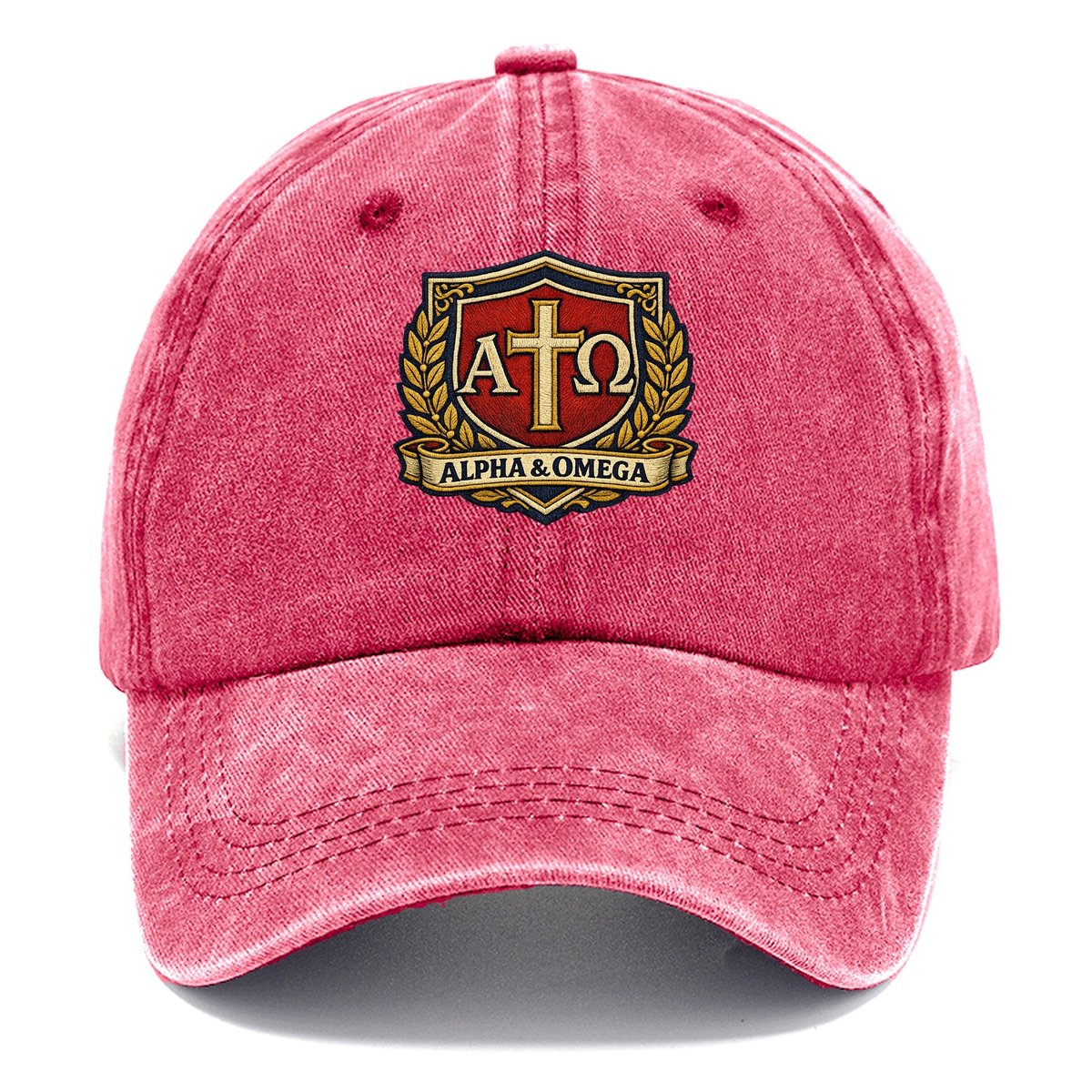 Alpha And Omega Classic Cap – Pomegranate Blush