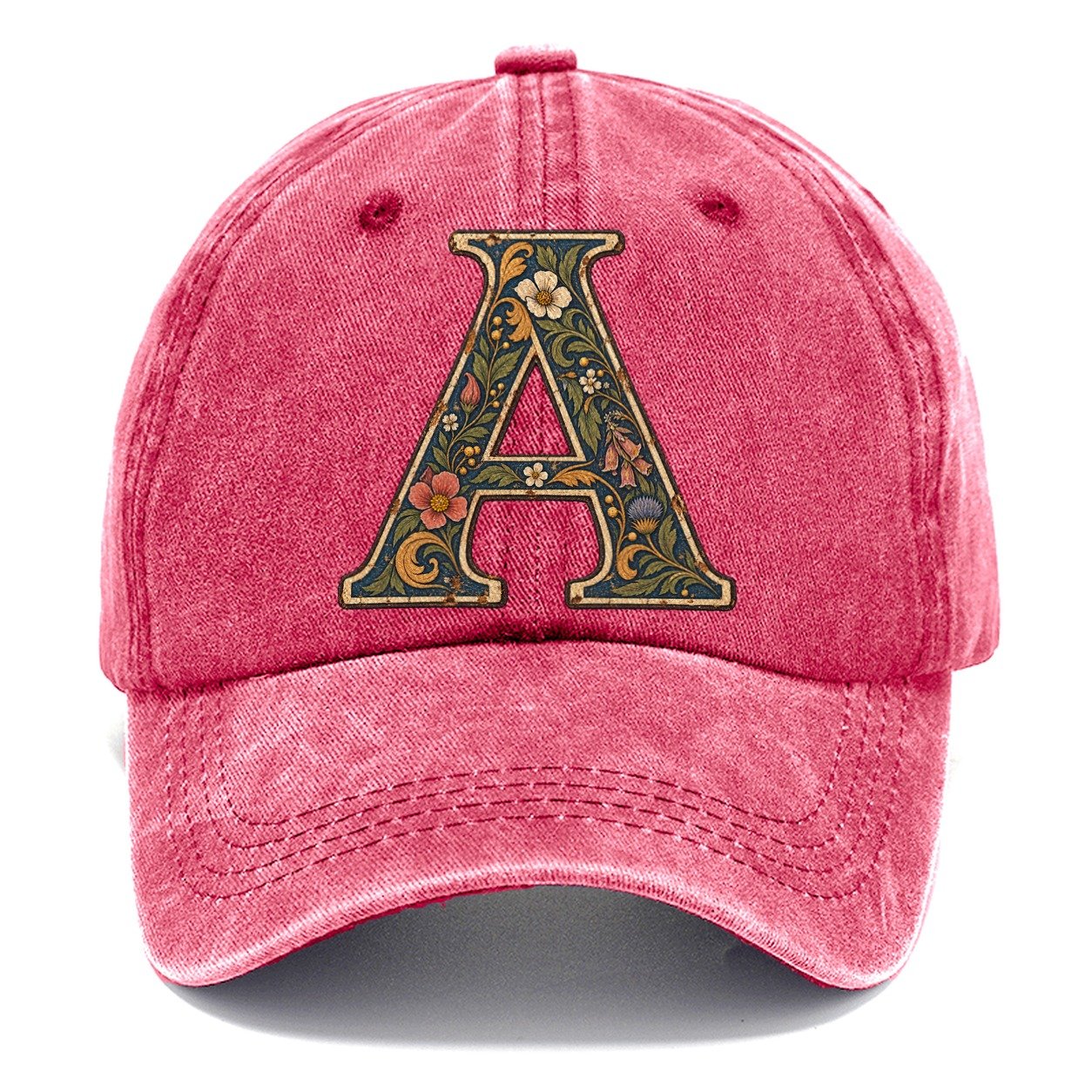 Wildflower A Monogram Classic Cap – Pomegranate Blush