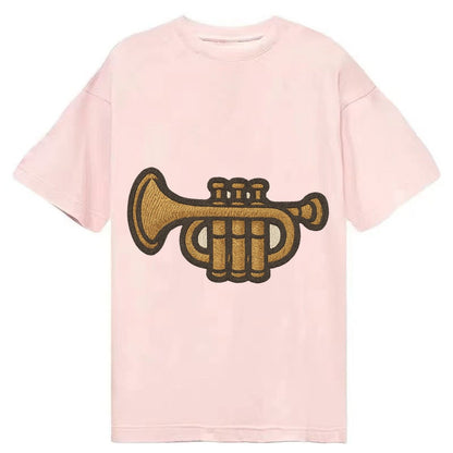Trumpet Brass Trumpet With Valves And Mouthpiece Classic T-shirt – Pink