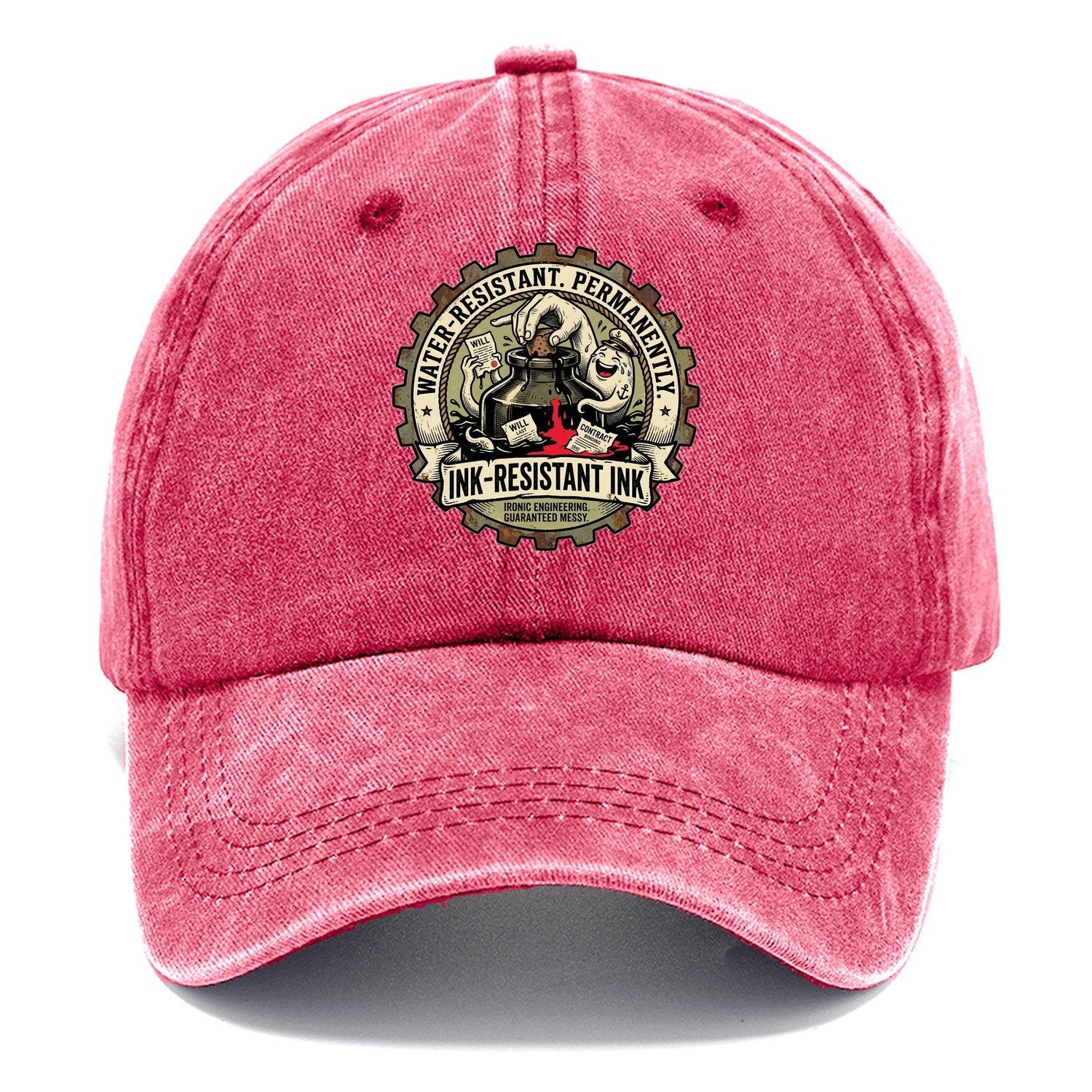 Ink-Resistant Ink Classic Cap – Pomegranate Blush