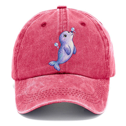 Seal Bubble Snoot Sea Sprite Classic Cap – Pomegranate Blush