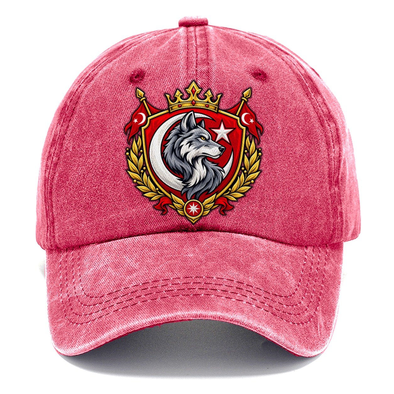 Turkey Heraldic Crest Country Logos Classic Cap – Pomegranate Blush