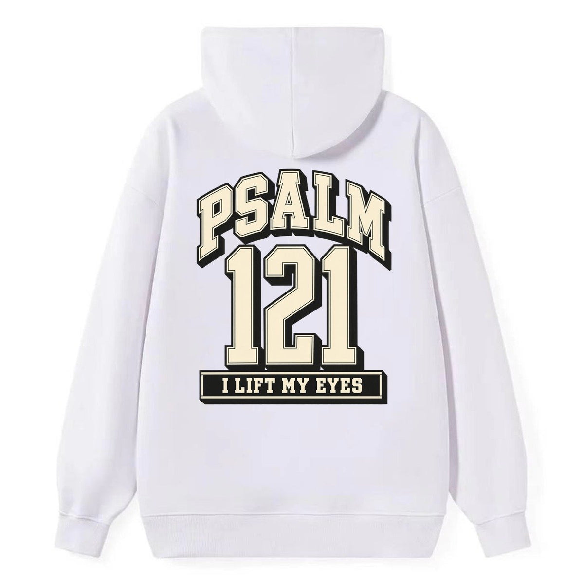 Psalm 121 Varsity Chapel Varsity Classic Pullover Hoodie – White