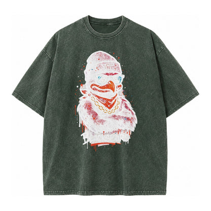 Blacksburg Hokiebird Wearing Virginia Tech Beanie With Vt Pa Vintage T-shirt – Forest Mist