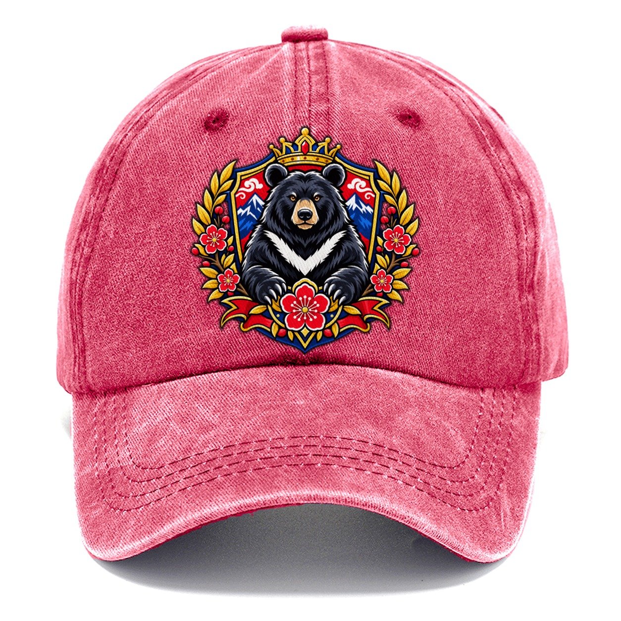 Taiwan Heraldic Crest Country Logos Classic Cap – Pomegranate Blush