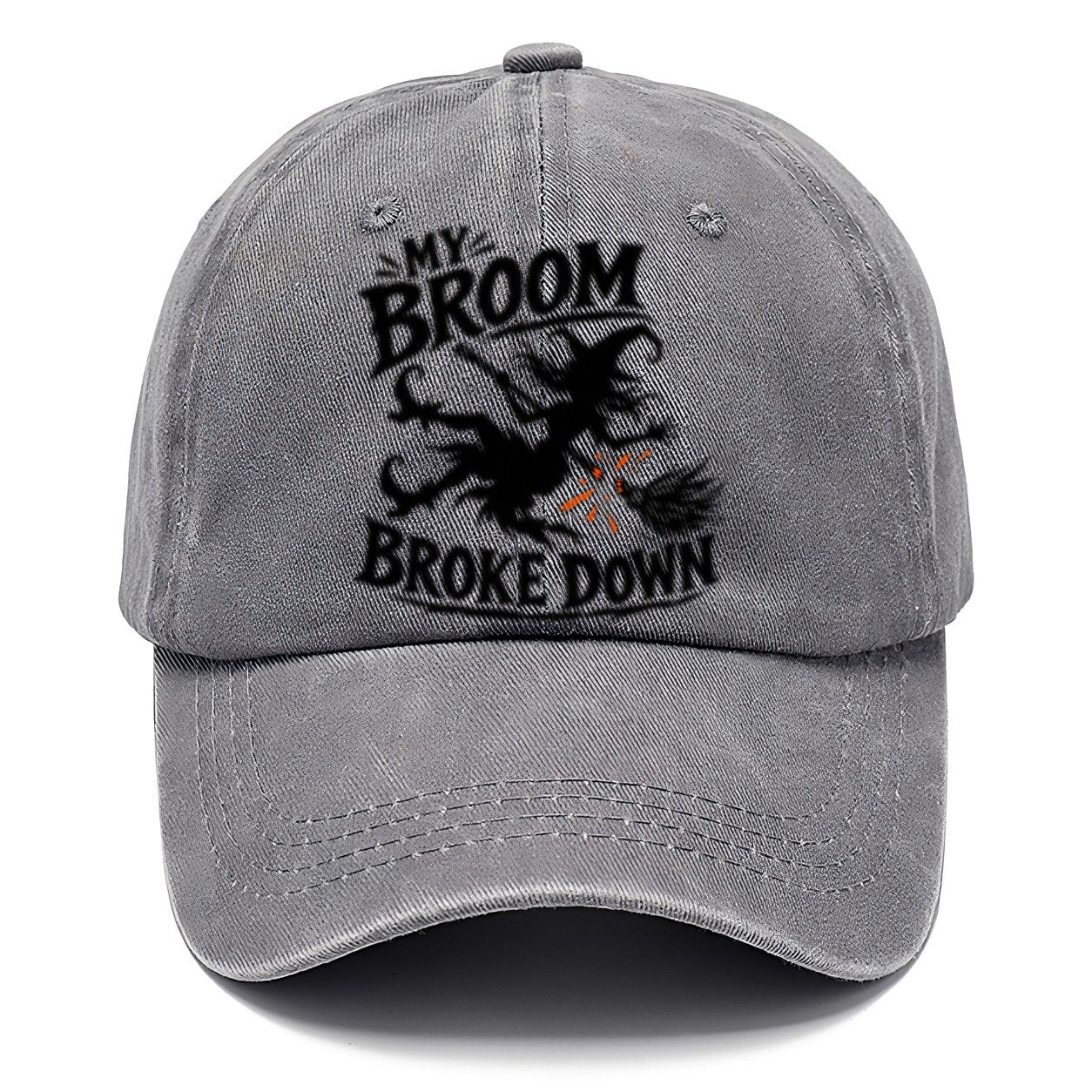 My Broom Broke Down Slogan Witch Magic Classic Cap – Urban Haze