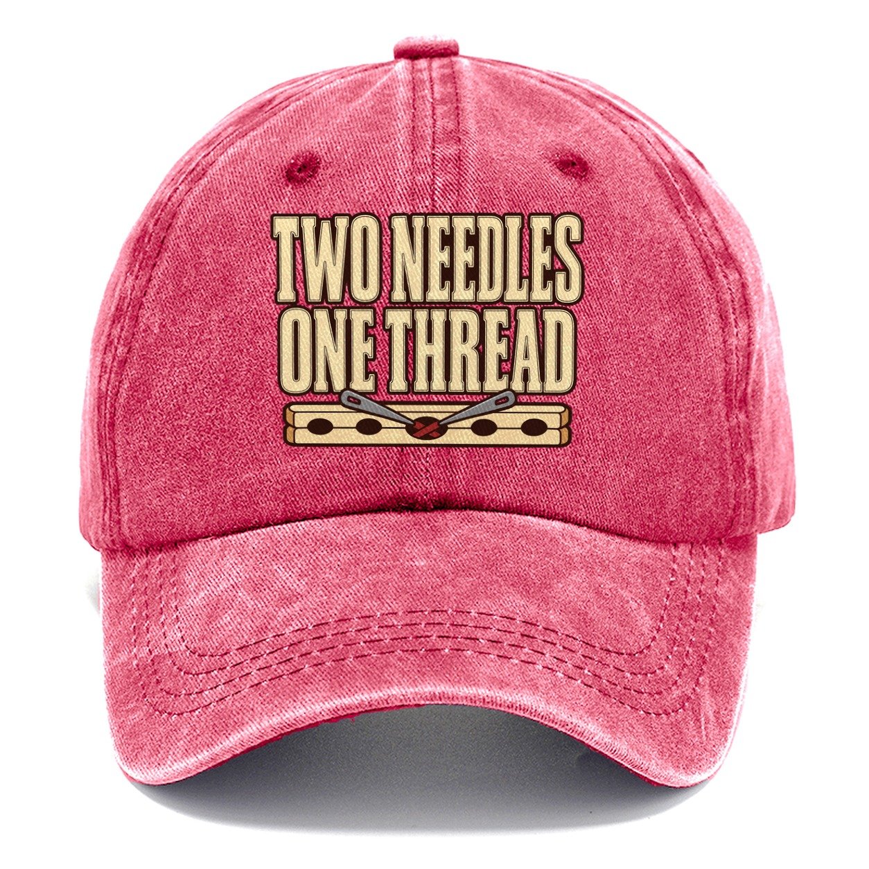 Two Needles One Thread Leathercraft Classic Cap – Pomegranate Blush