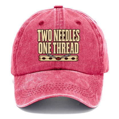 Two Needles One Thread Leathercraft Classic Cap – Pomegranate Blush