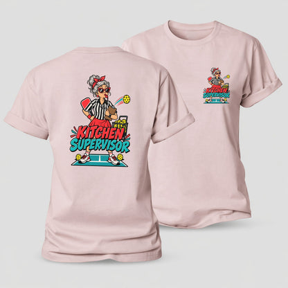 Kitchen Supervisor Pickleball Life Women's Cotton T-Shirt – Pink