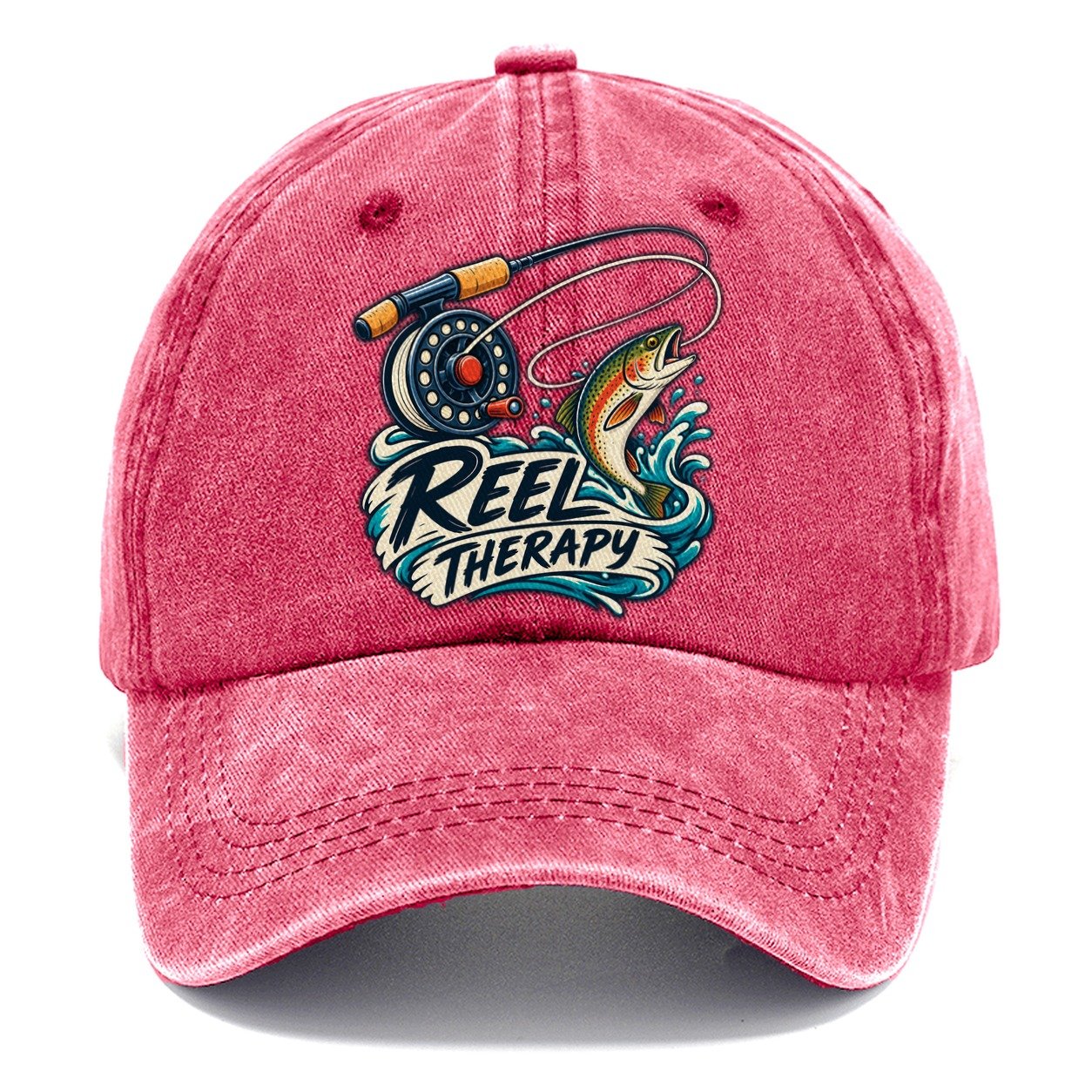 Reel Therapy Fishing Elegant Classic Cap – Pomegranate Blush