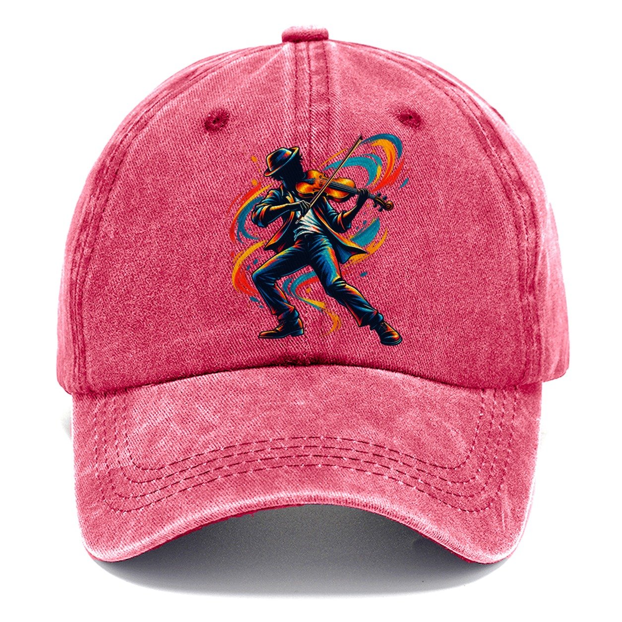 Violin Icon Music Instruments Classic Cap – Pomegranate Blush