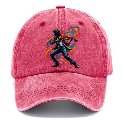 Violin Icon Music Instruments Classic Cap – Pomegranate Blush