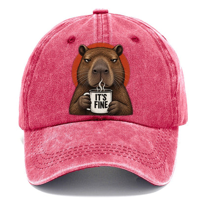 Capybara Mug Truths Classic Cap – Pomegranate Blush