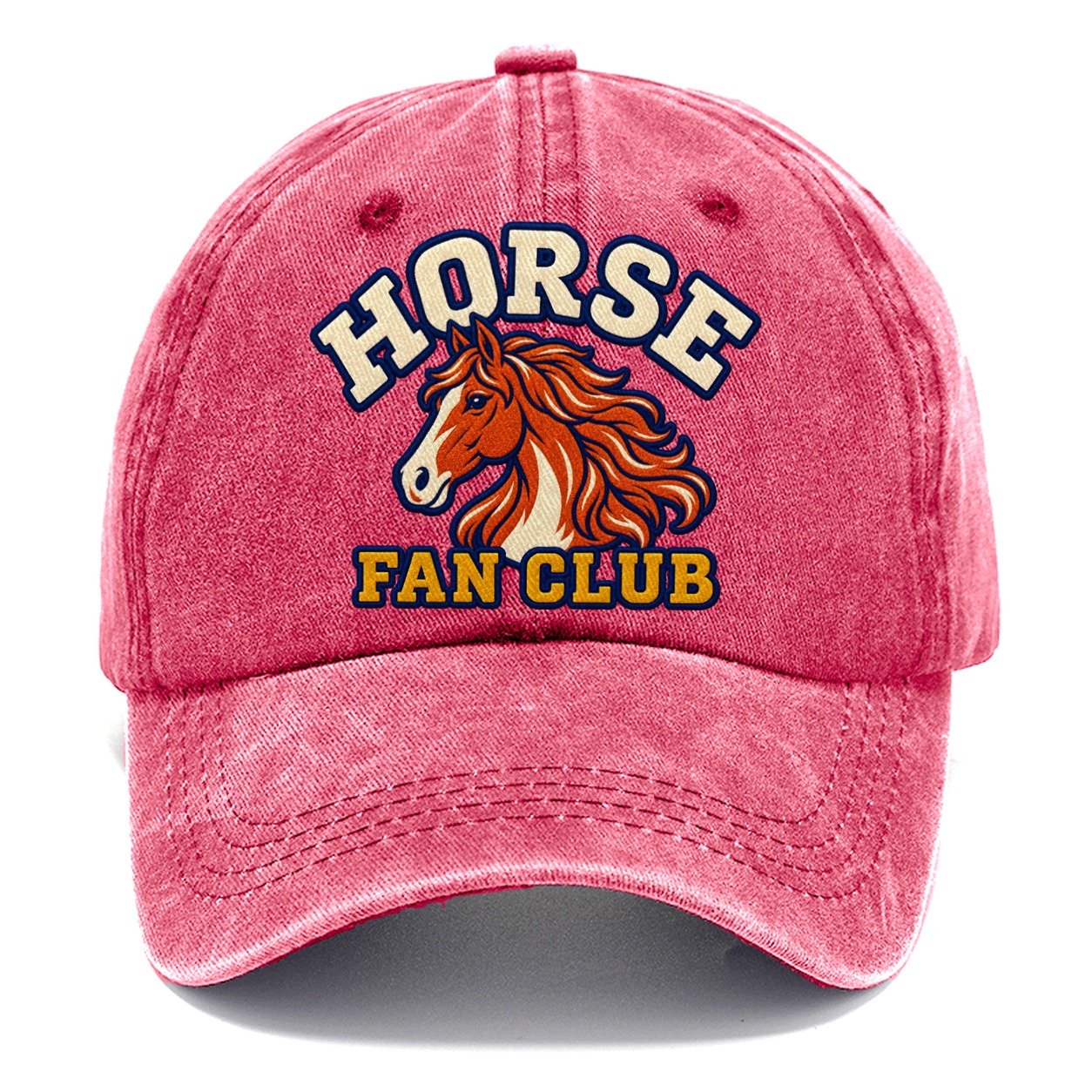 Horse Fan Club Classic Cap – Pomegranate Blush