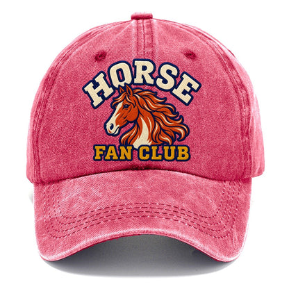 Horse Fan Club Classic Cap – Pomegranate Blush