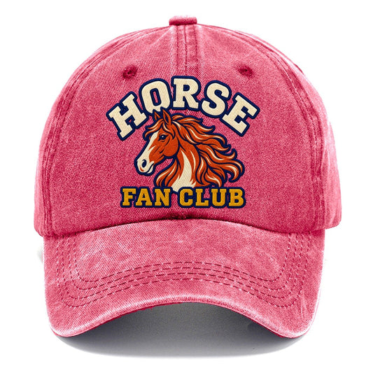 Horse Fan Club Classic Cap – Pomegranate Blush