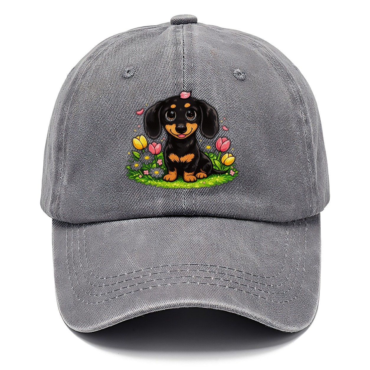 Dachshund Spring Flowers Classic Cap – Urban Haze