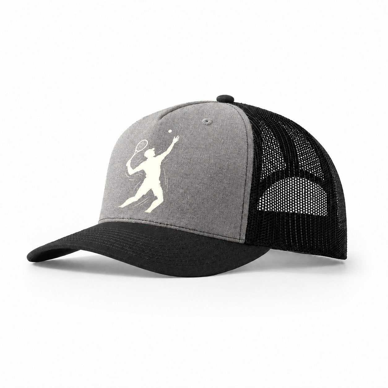 Tennis Player Dynamic Serve B36973 Trucker Hat – Grey-Black