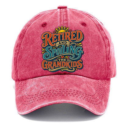 Retired And Spoiling The Grandkids Retired Living Classic Cap – Pomegranate Blush