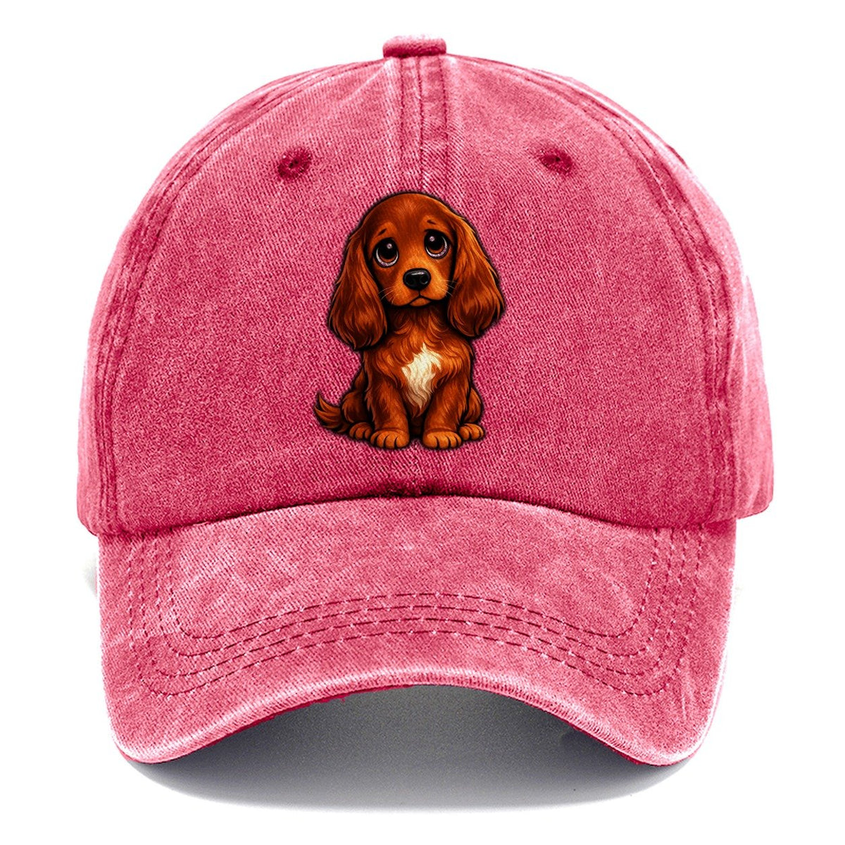 Irish Setter Sitting Sweetheart Classic Cap – Pomegranate Blush
