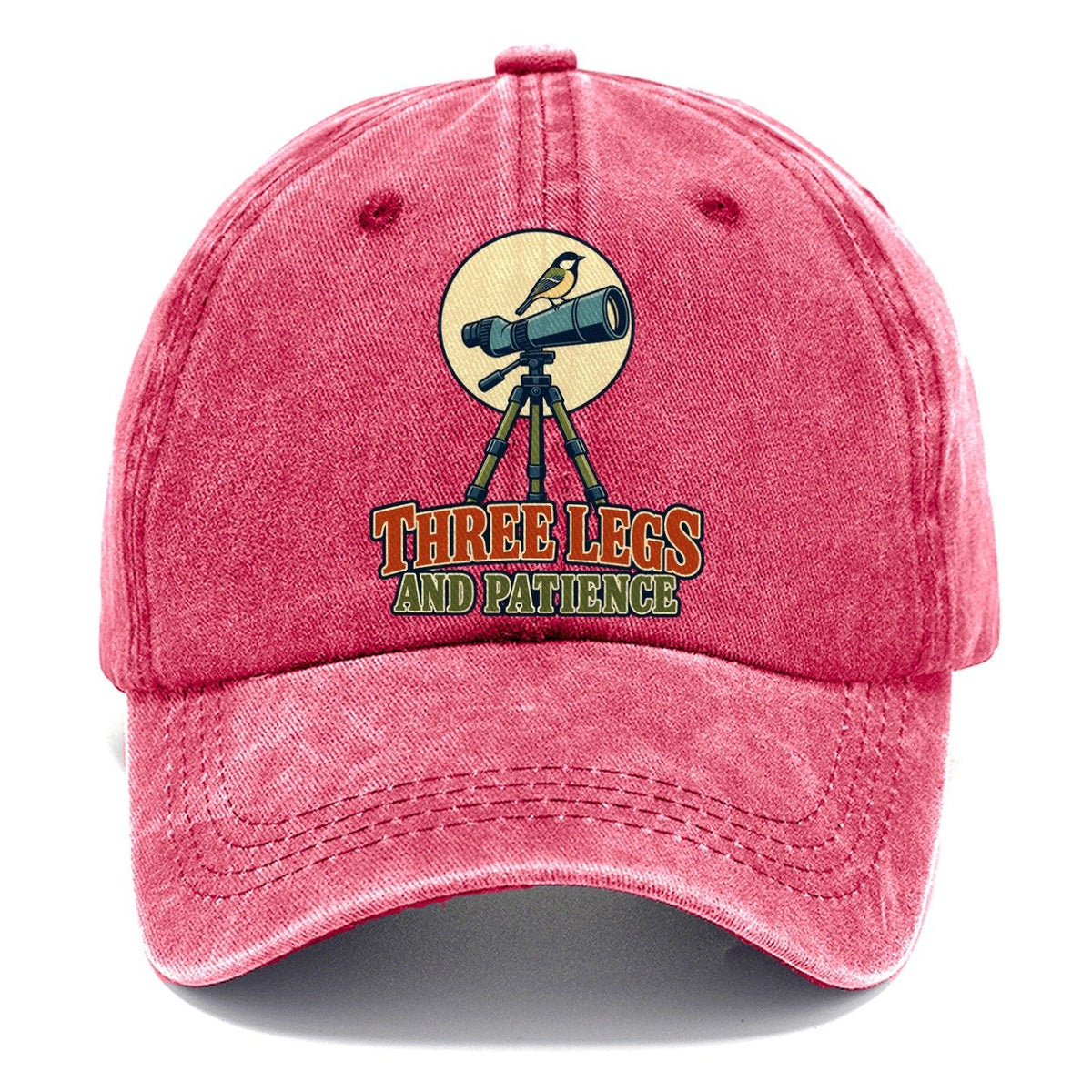 Three Legs And Patience Birdwatching Classic Cap – Pomegranate Blush