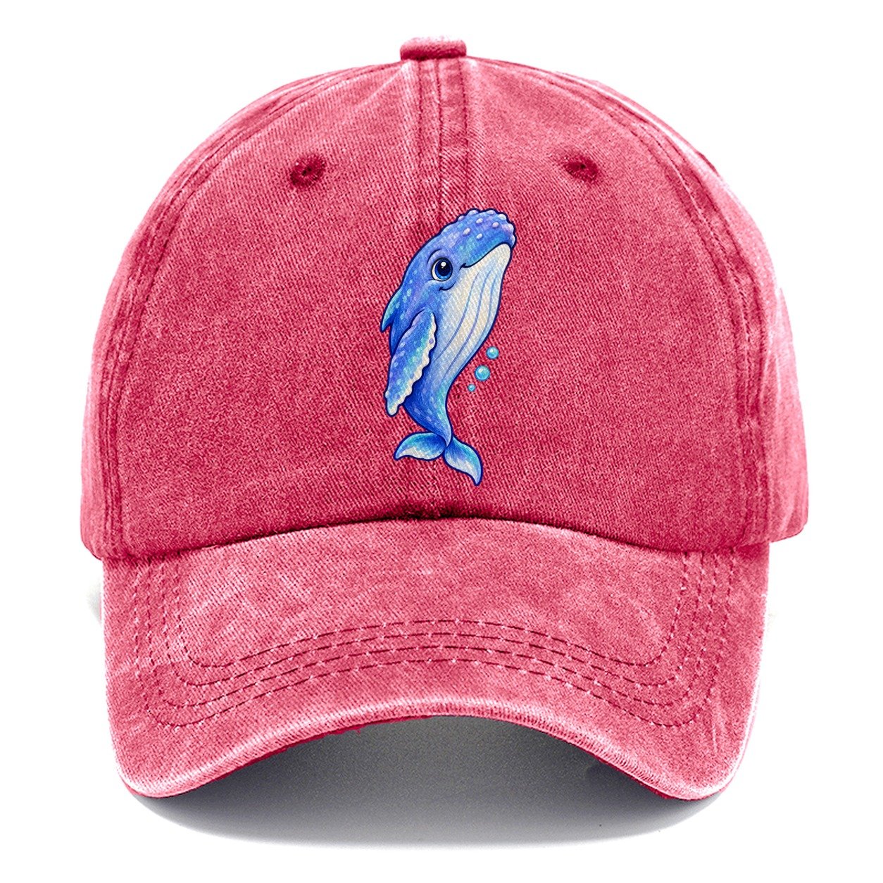 Humpback Whale Gentle Rise Sea Sprite Classic Cap – Pomegranate Blush