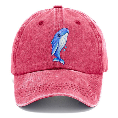 Humpback Whale Gentle Rise Sea Sprite Classic Cap – Pomegranate Blush