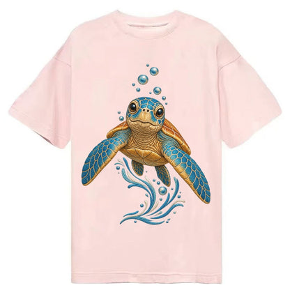 Sea Turtle Serenity Classic T-shirt – Pink